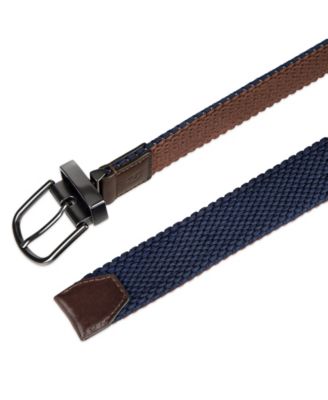 Men's Two-in-One Reversible Braided Stretch Belt