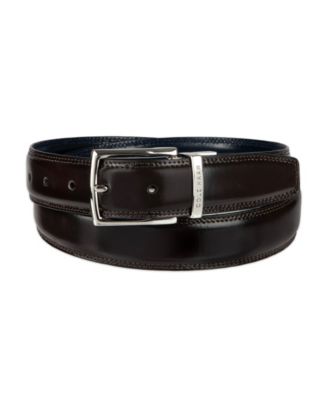 Men's Two-in-One Reversible Leather Dress Belt
