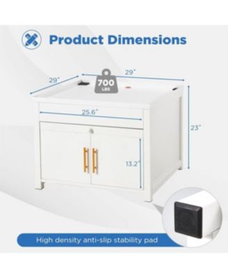 Laundry Pedestal, 700 LBS Capacity Washer Dryer Pedestal, 29''29''23''H Washer and Dryer Stand