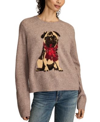 Lucky Brand - Women's Cloud Soft Pug Crewneck Sweater