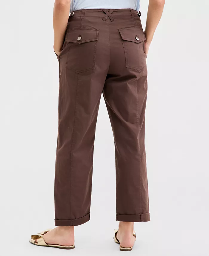 Women's Straight Leg Patch-Pocket Pants - thumbnail 8