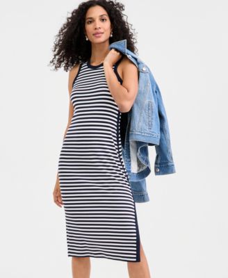 Women's Ribbed Knit Midi Dress, Exclusively at Macy's