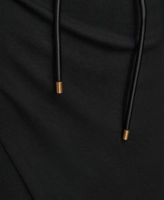 Women's Jewel-Neck Faux-Wrap Dress