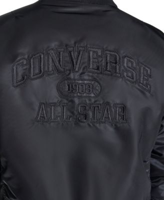 Men's Hooded Bib Varsity Bomber Jacket