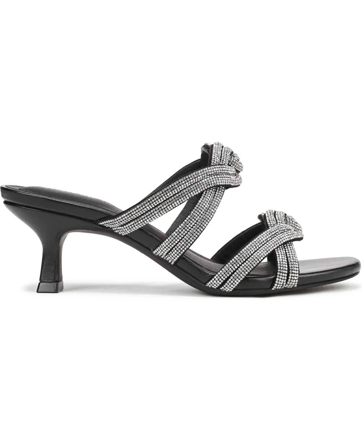 Lifestride Night Out Crystal Embellished Slide Sandal In Black