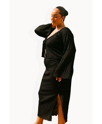 Women's Curve Crochet Resort Midi Skirt