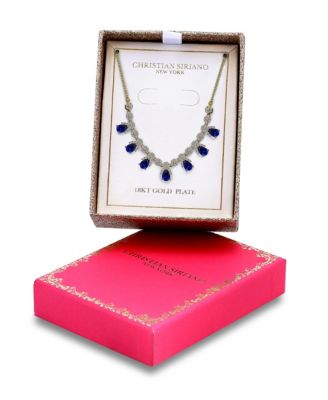 Pear Cut Cubic Zirconia Collar Necklace 