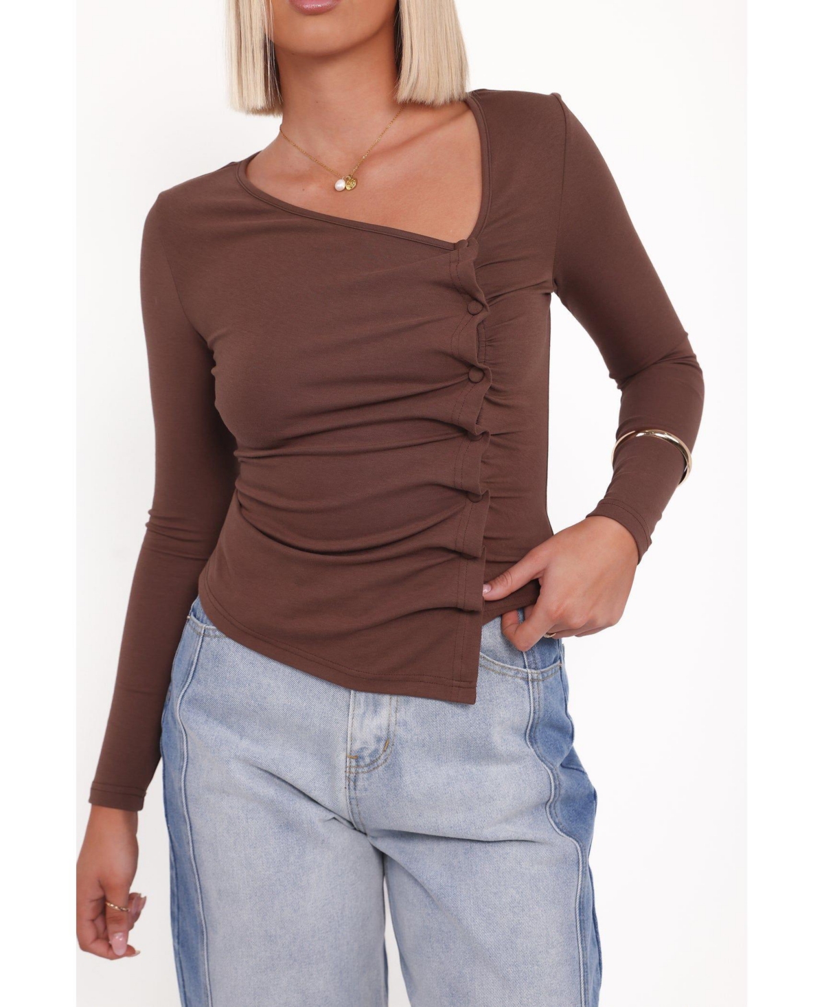 Petal and Pup Ethel Asymmetrical Knit Top