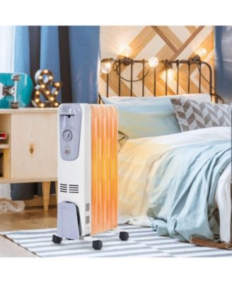 1500W Oil Filled Radiator with Thermostat and 4 Bottom Wheels