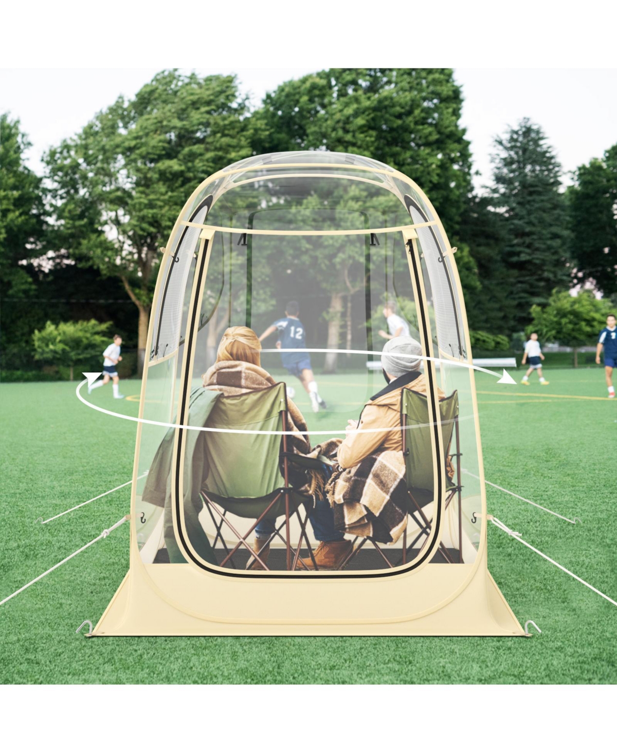 Givimo Instant Pop up Sports Tent with Carrying Bag and Floor Mat for 1-2 People