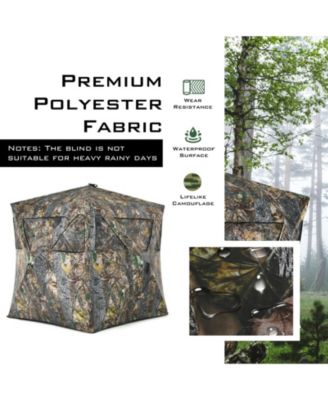 3 Person Portable Pop-Up Ground Hunting Blind with Tie