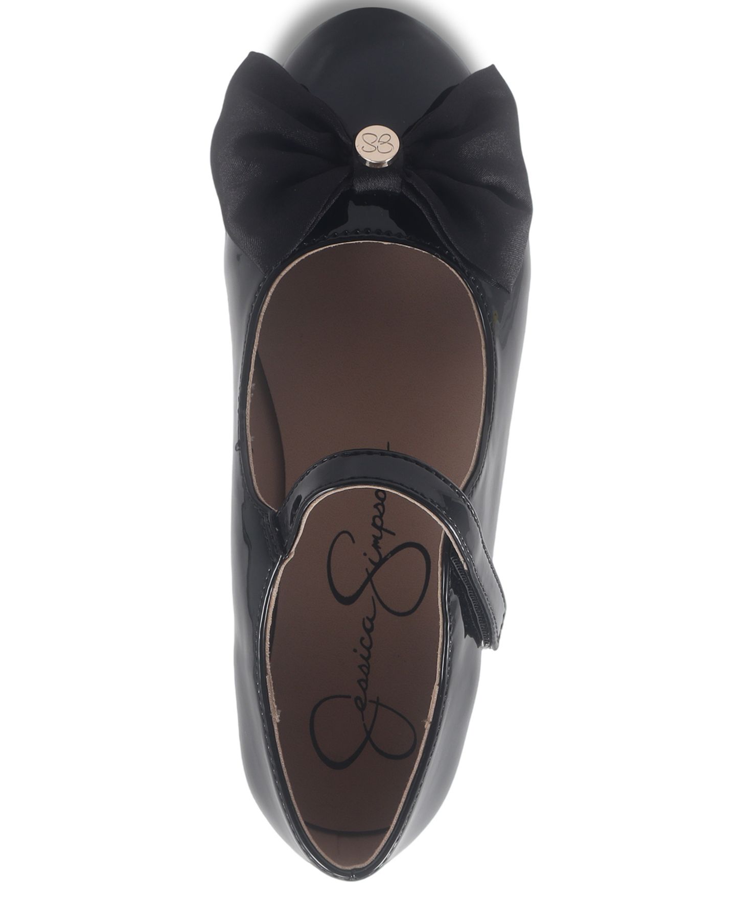 Обувь Jessica Simpson Amy Big Bow Dress Shoe для девочек, цвет: Чёрный — фото 6