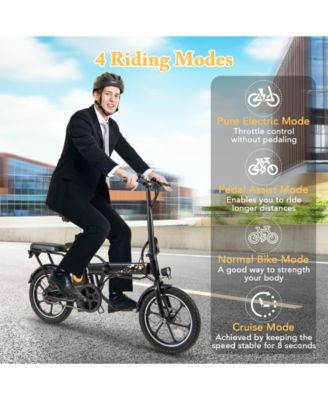 Folding Electric Bicycle with 500W Brushless Motor and Dual Disk Brakes