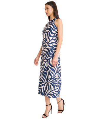 Women's Sleeveless Printed Midi Dress