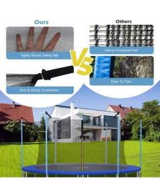 8 Feet Replacement Weather-Resistant Trampoline Safety Enclosure Net