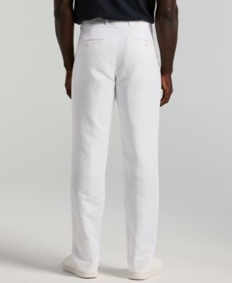 Perry Ellis Men's Portfolio Modern-Fit Linen/Cotton Solid Dress Pants