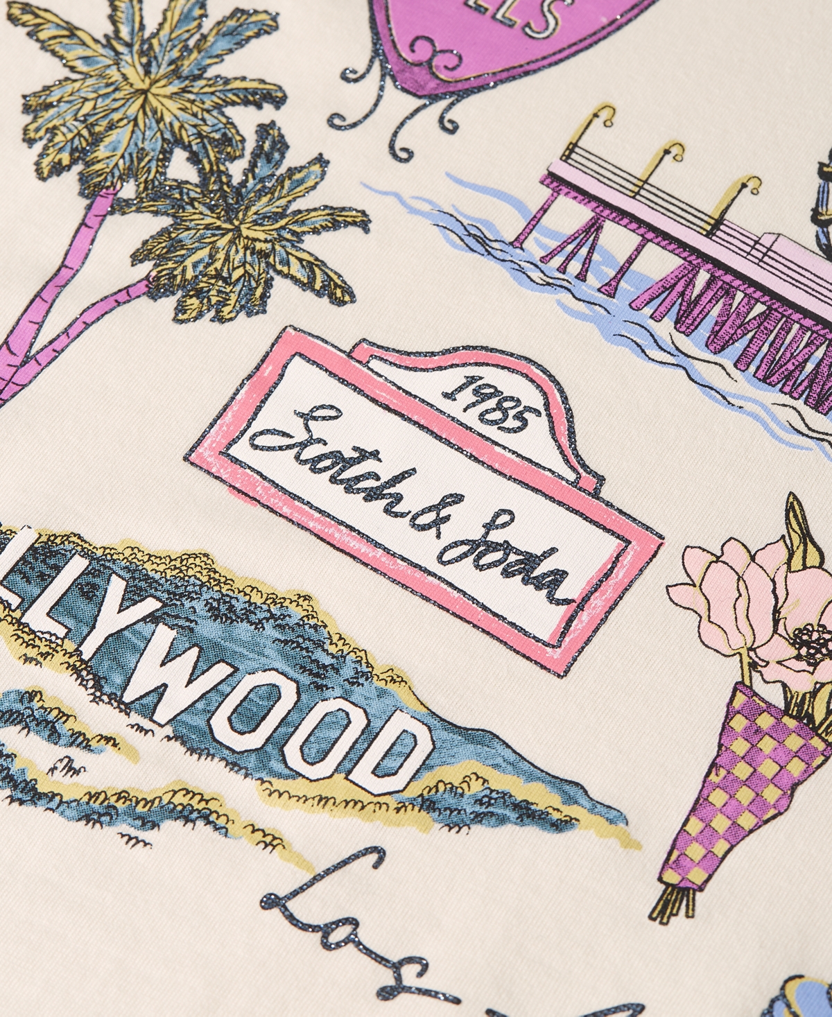 Scotch & Soda Girls 7-16 La Graphic Print T-Shirt