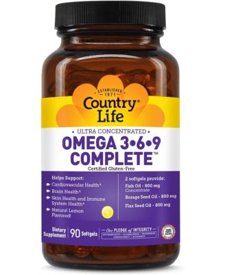 Country Life Ultra Omega 3-6-9 ,90 Softgel