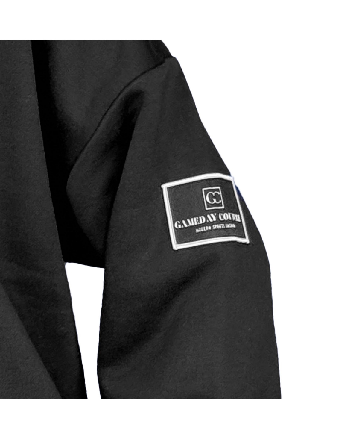 Gameday Couture Women's Black Los Angeles Chargers Oversized Players Only Black Label Pullover Sweatshirt In Black