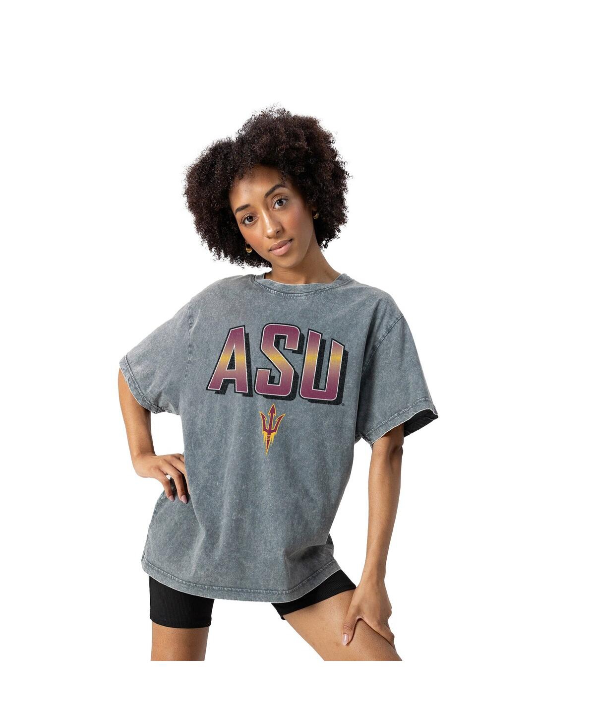 Gameday Couture Women's Gray Arizona State Sun Devils Snow Washed Relaxed Fit Classic T-Shirt
