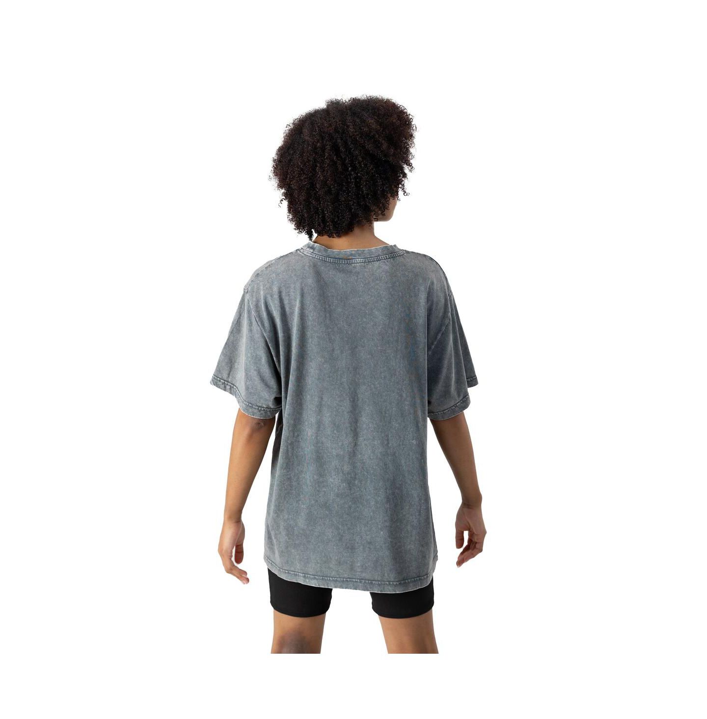 Женская футболка Gameday Couture Gray Philadelphia Eagles Peak Performance Oversized Snow Wash — фото 4