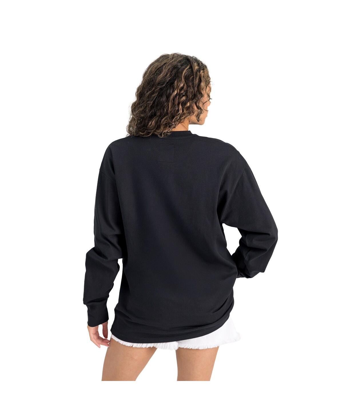Gameday Couture Women's Black Chicago Bears Oversized Long Sleeve T-shirt In Black