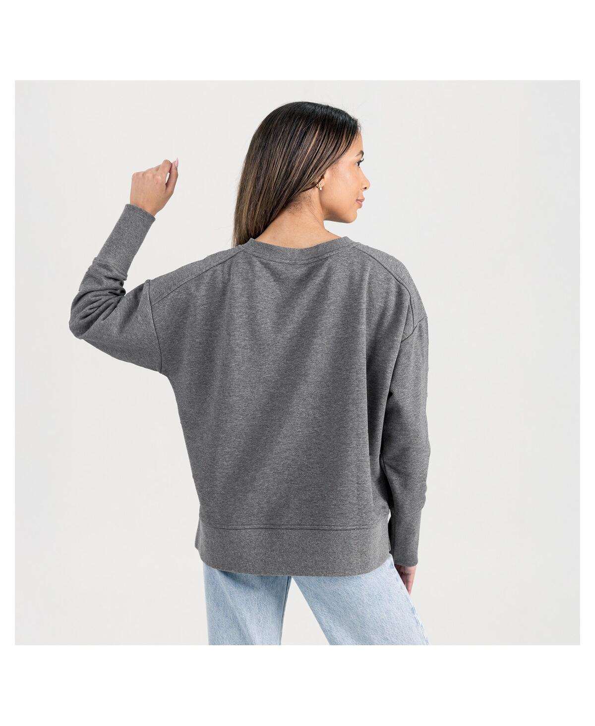 Gameday Couture Women's Gray Arkansas Razorbacks French Terry V-neck Pullover Sweatshirt In Gray