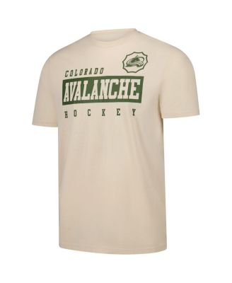 Men's Cale Makar Khaki Colorado Avalanche 2024 NHL Military Appreciation Richmond Delta Player Name Number T-Shirt