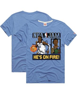 Homage - Men's and Women's Ja Morant Light Blue Memphis Grizzlies NBA Jam Tri-Blend T-Shirt