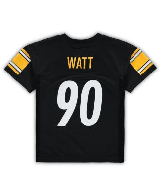 Preschool T.J. Watt Black Pittsburgh Steelers Replica Player Jersey