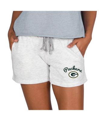 Concepts Sport - Women's Oatmeal Green Bay Packers Mainstream Terry Lounge Shorts