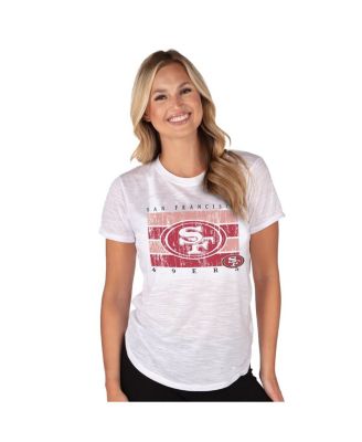 Concepts Sport - Women's White San Francisco 49ers Infuse Lightweight Slub Knit Top