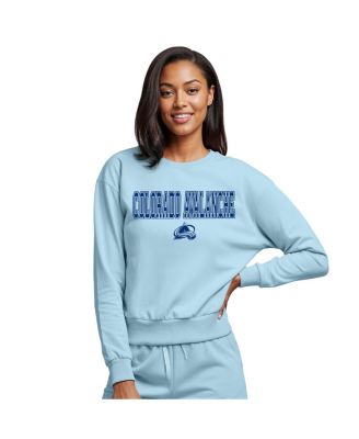 Women's Light Blue Colorado Avalanche Tonal Pullover Sweatshirt