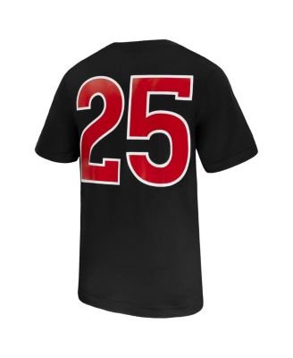 Men's 25 Black Rutgers Scarlet Knights Untouchable Replica Game Jersey