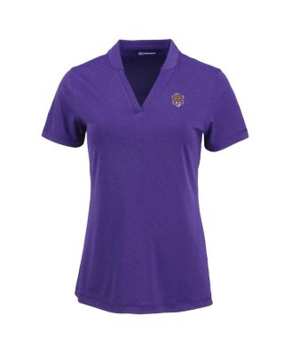 Women's Heather Purple LSU Tigers Vintage Logo Forge Heathered Stretch Blade Top