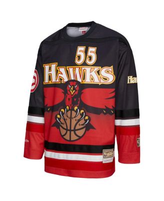 Men's and Women's Dikembe Mutombo Red Atlanta Hawks Maxxed Out Fashion Hockey Jersey