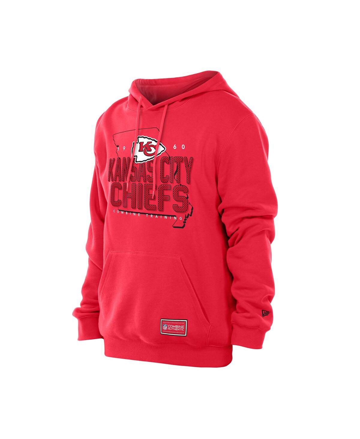 New Era Men's Red Kansas City Chiefs Combine Authentic Local State Throwback Hoodie