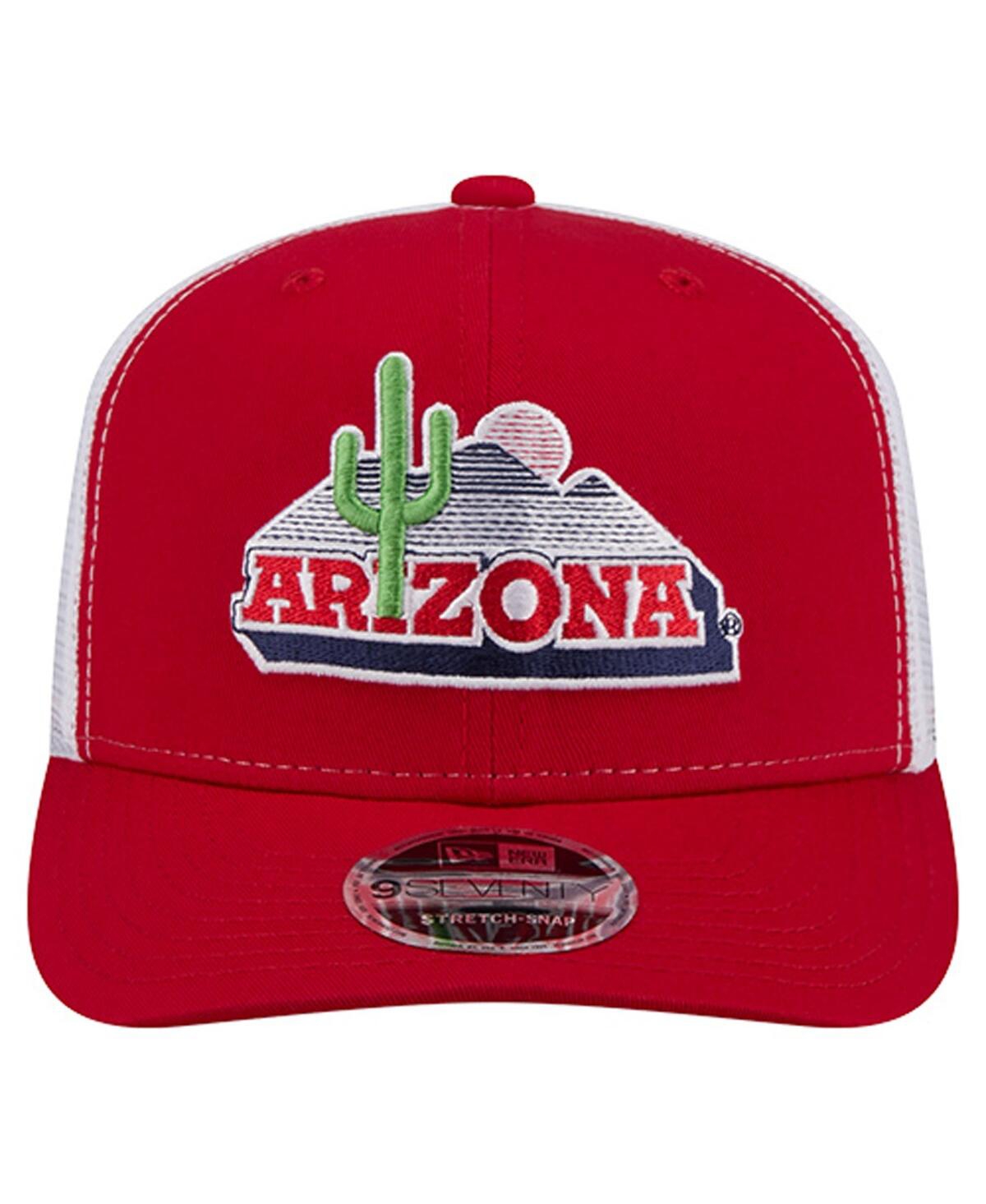 New Era Men's Red/White Arizona Wildcats Team 9SEVENTY Coolera Trucker Adjustable Hat