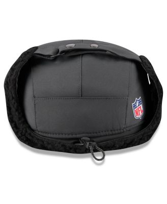 Men's Charcoal New Orleans Saints 2025 Sideline Cold Weather Runner Dog Ear Adjustable Hat