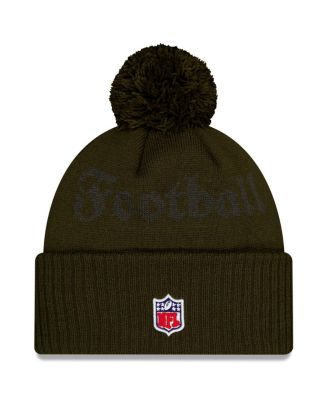 Men's Gotham Green New York Jets 2025 Rivalries Collection Sideline Cuffed Knit with Pom Hat