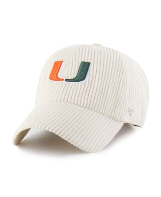 '47 Brand - Men's and Women's Cream Miami Hurricanes Luminance Mellow Clean Up Adjustable Hat