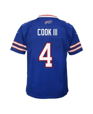 Big Boys and Girls James Cook III Royal Buffalo Bills Game Jersey