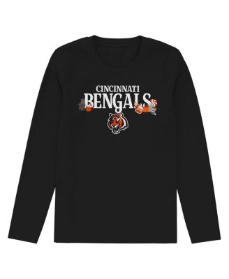 Preschool Black Cincinnati Bengals Chestnut Holiday Sleep Set