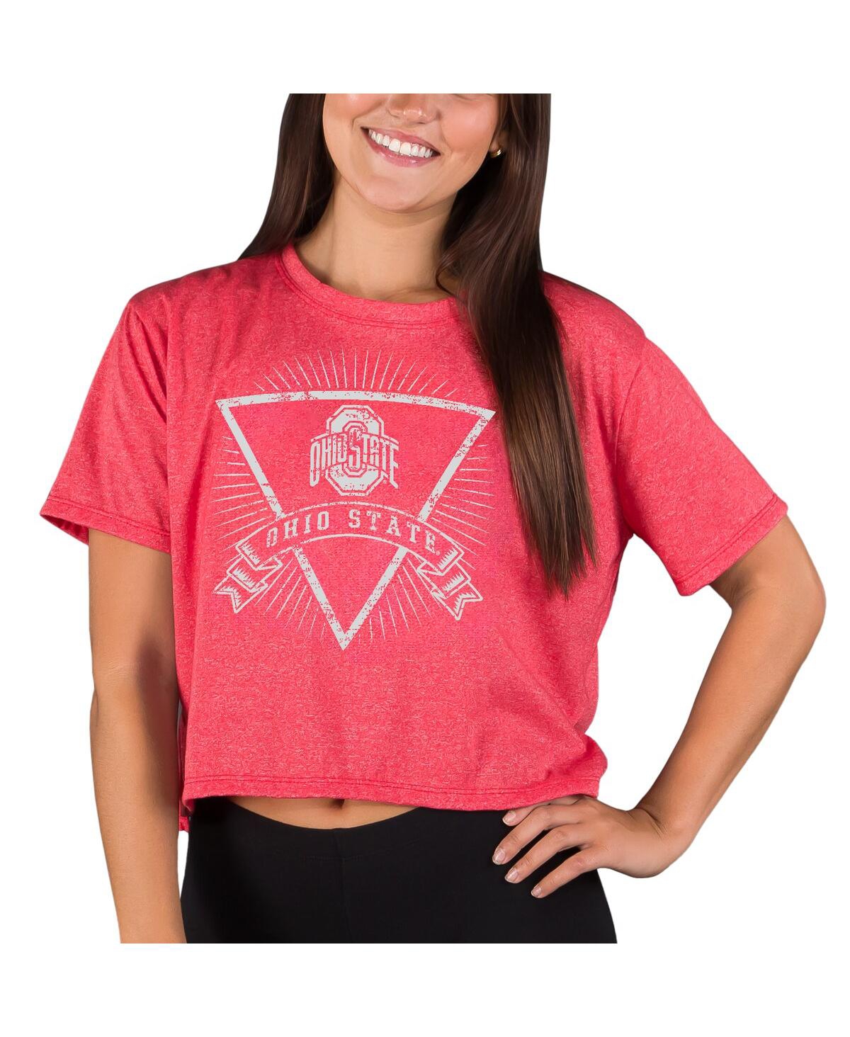 Concepts Sport Women's Red Kansas City Chiefs Quest Knit Crop Top In Red