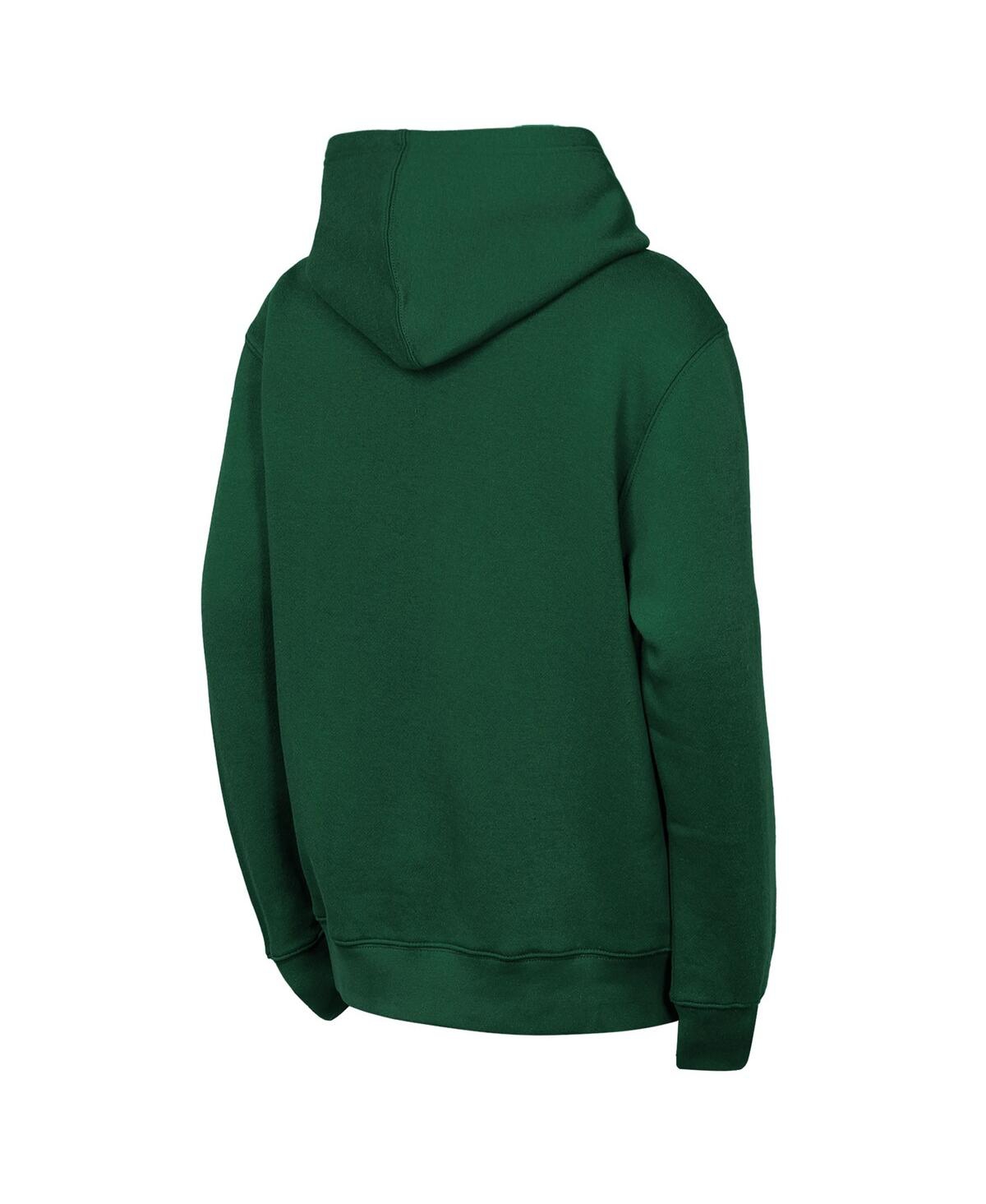 Outerstuff Big Boys And Girls Green Minnesota Wild Back To Basics Hoodie In Green