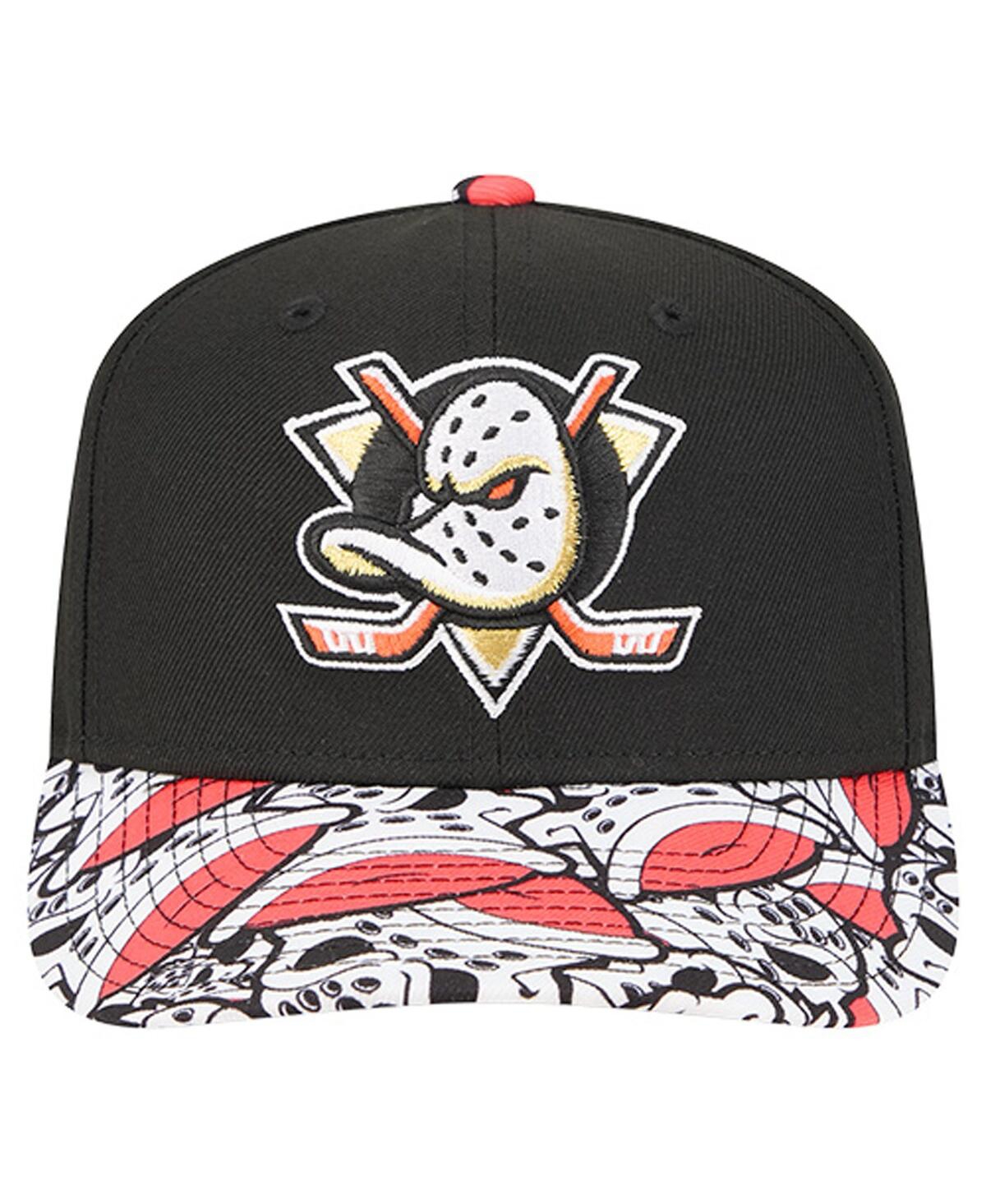 New Era Men's Black Anaheim Ducks Mascot Visor 9SEVENTY Adjustable Hat