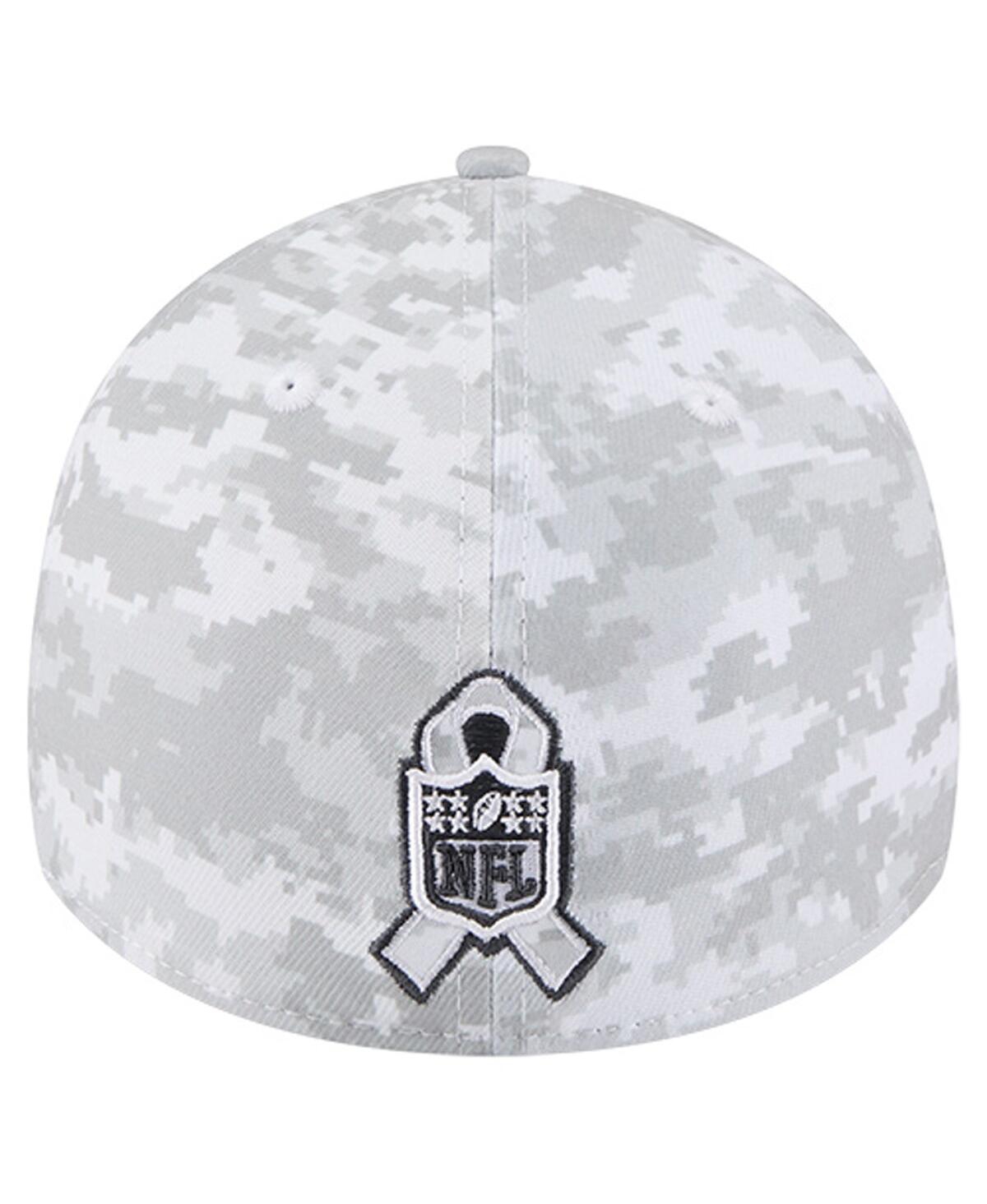New Era Men's White Los Angeles Rams 2025 Salute to Service Digital Camo Fan Pack 39THIRTY Flex Hat