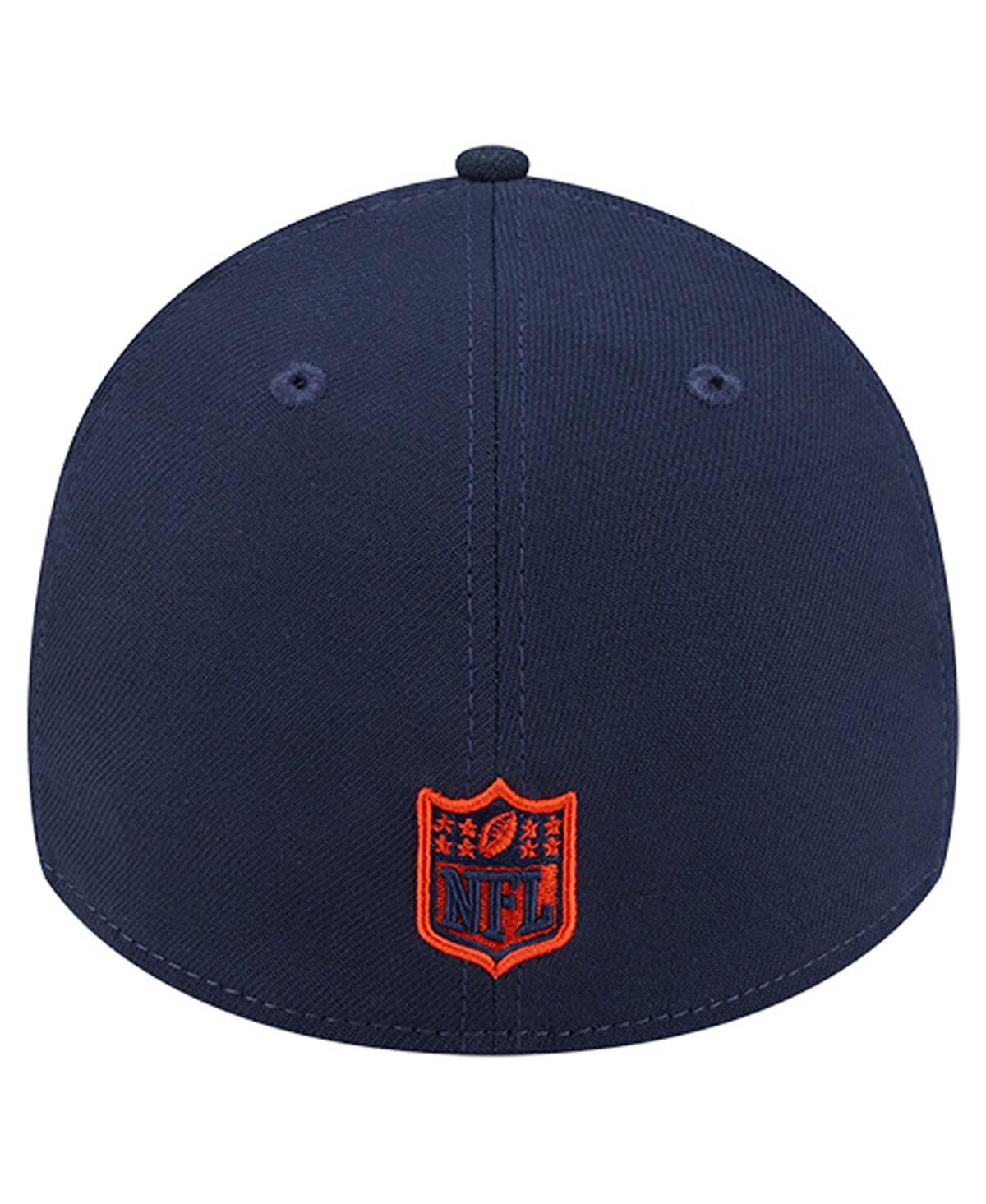 New Era Men's Navy Chicago Bears Stripes 39THIRTY Flex Hat
