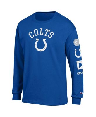 Men's Royal Indianapolis Colts Seal Long Sleeve T-Shirt