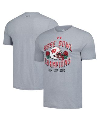 Under Armour - Men's Gray Wisconsin Badgers Rose Bowl Reunion T-Shirt
